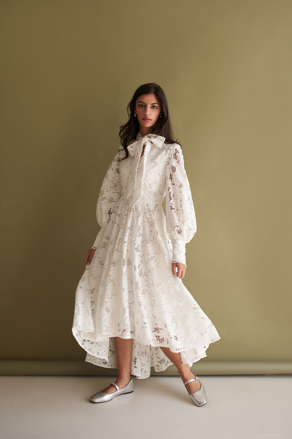 Mirabel Lace Midi Dress - XS Mirabel Lace Midi Dress - XS