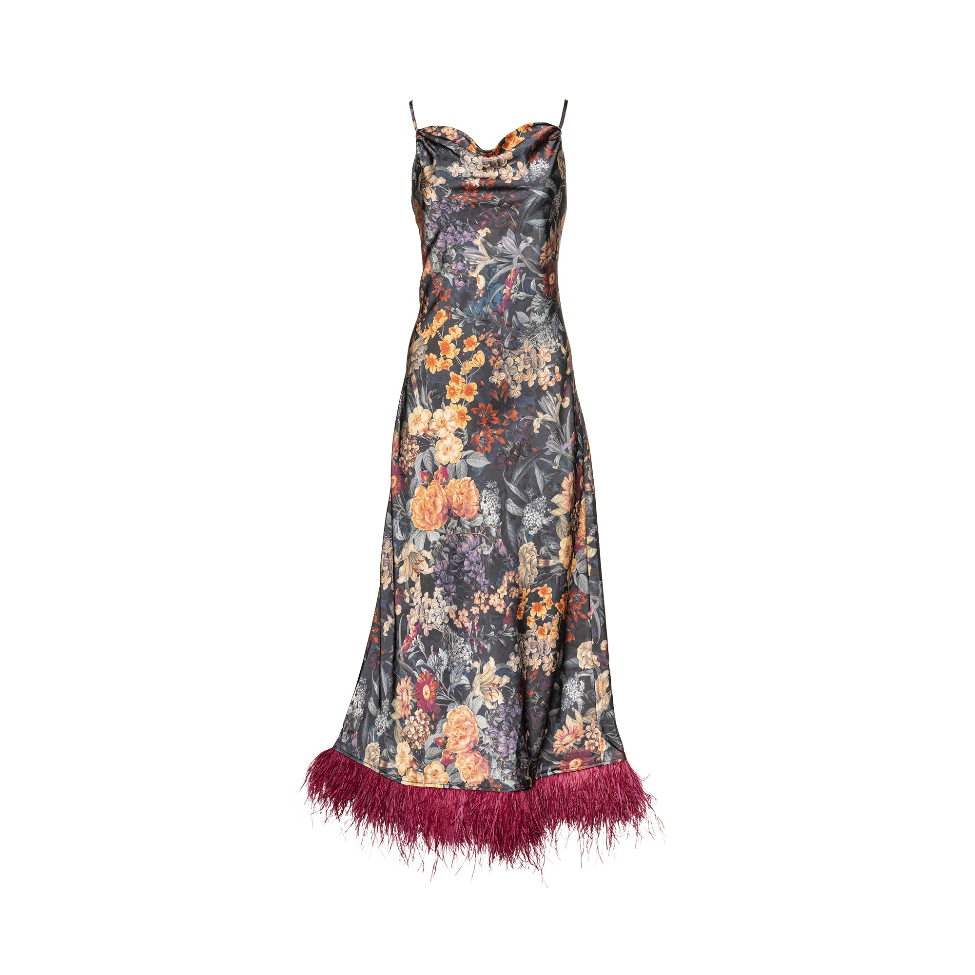 Mila Botanica Silky Feather Dress - L Mila Botanica Silky Feather Dress - L