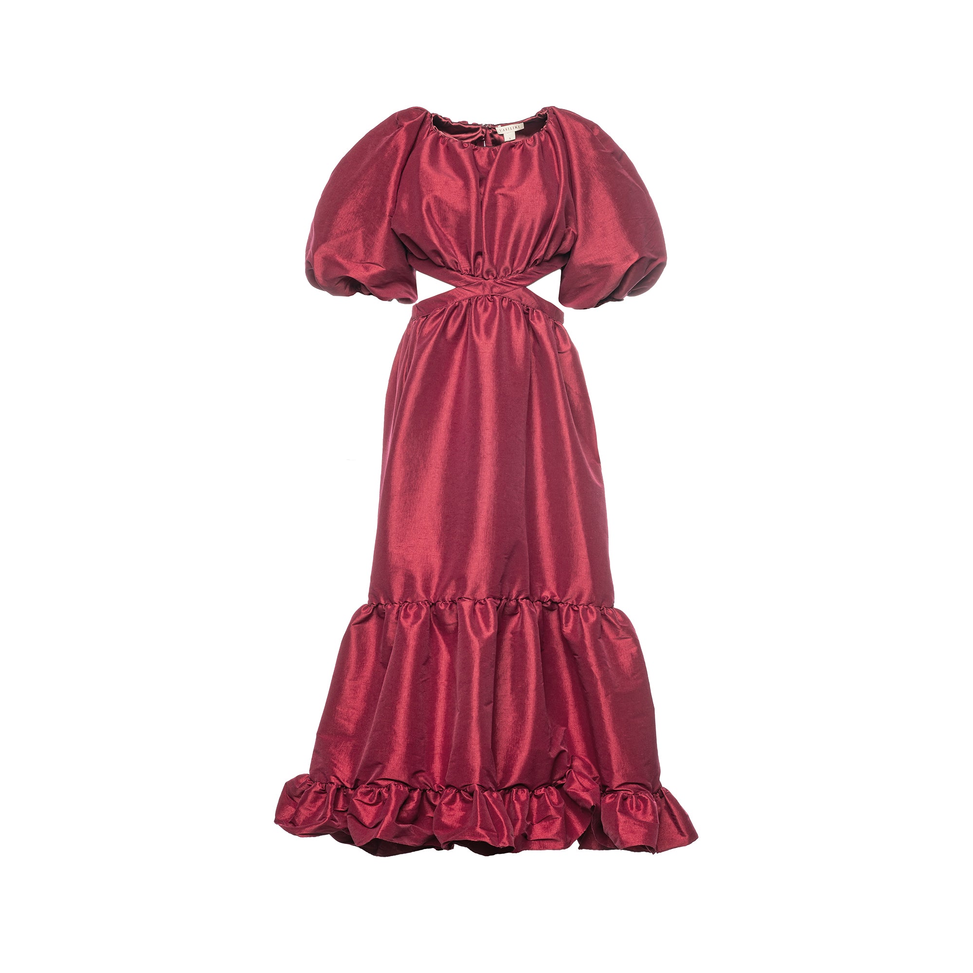 Laila Maxi Taffeta Dress Carmine - XS Laila Maxi Taffeta Dress Carmine - XS