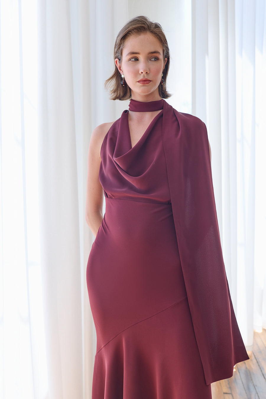 Rosalia Dress Burgundy - Preorder