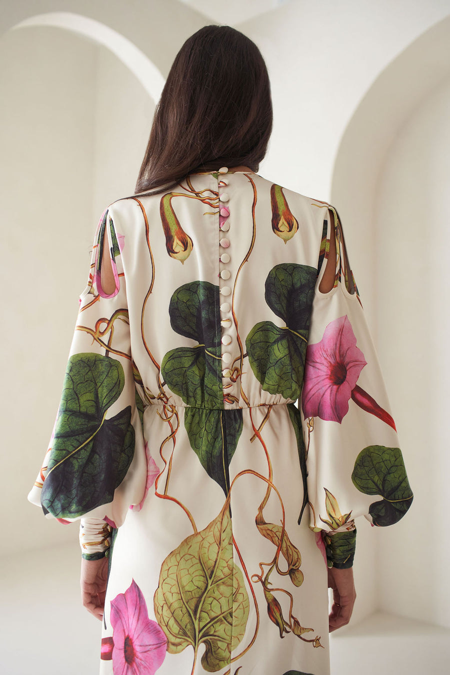 Jasmine Petal Dress In Rafflesia