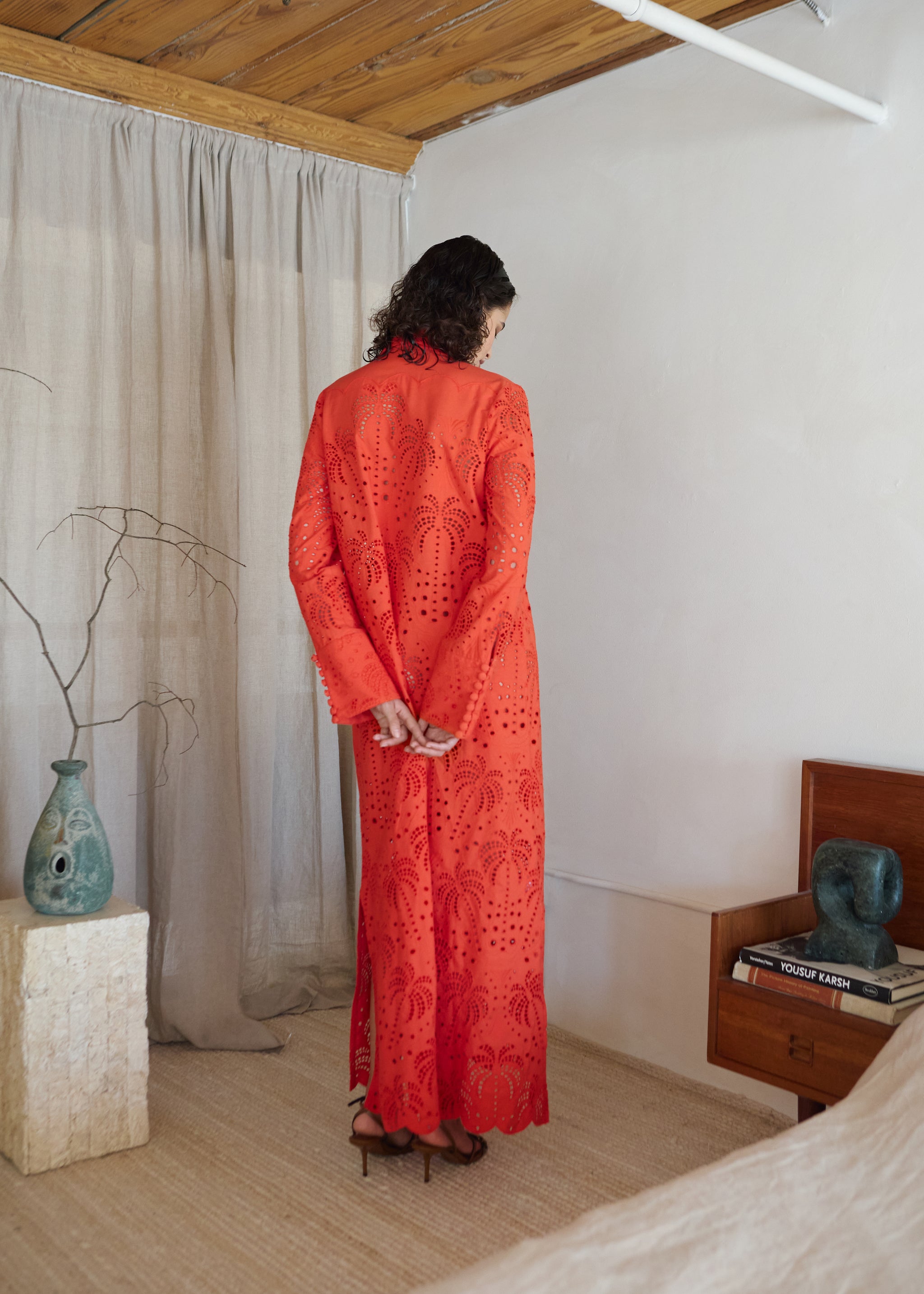 zara embroidered shirt dress Zahra Embroidered Shirt Dress