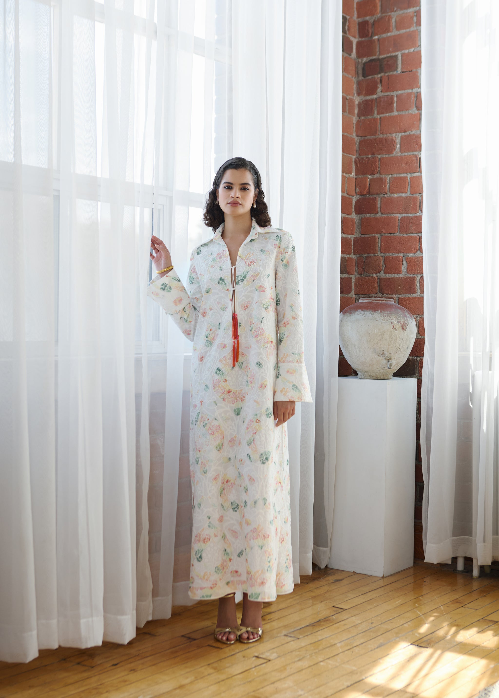Elan Rania Shirt Dress Embroidered