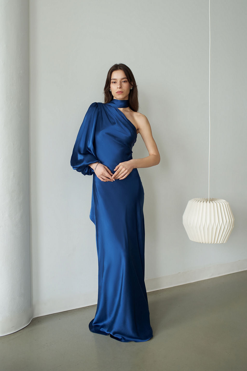 Tallula One-Shoulder Bias Cut Gown - Vasiliki Tallula One-Shoulder Bias Cut Gown - Vasiliki