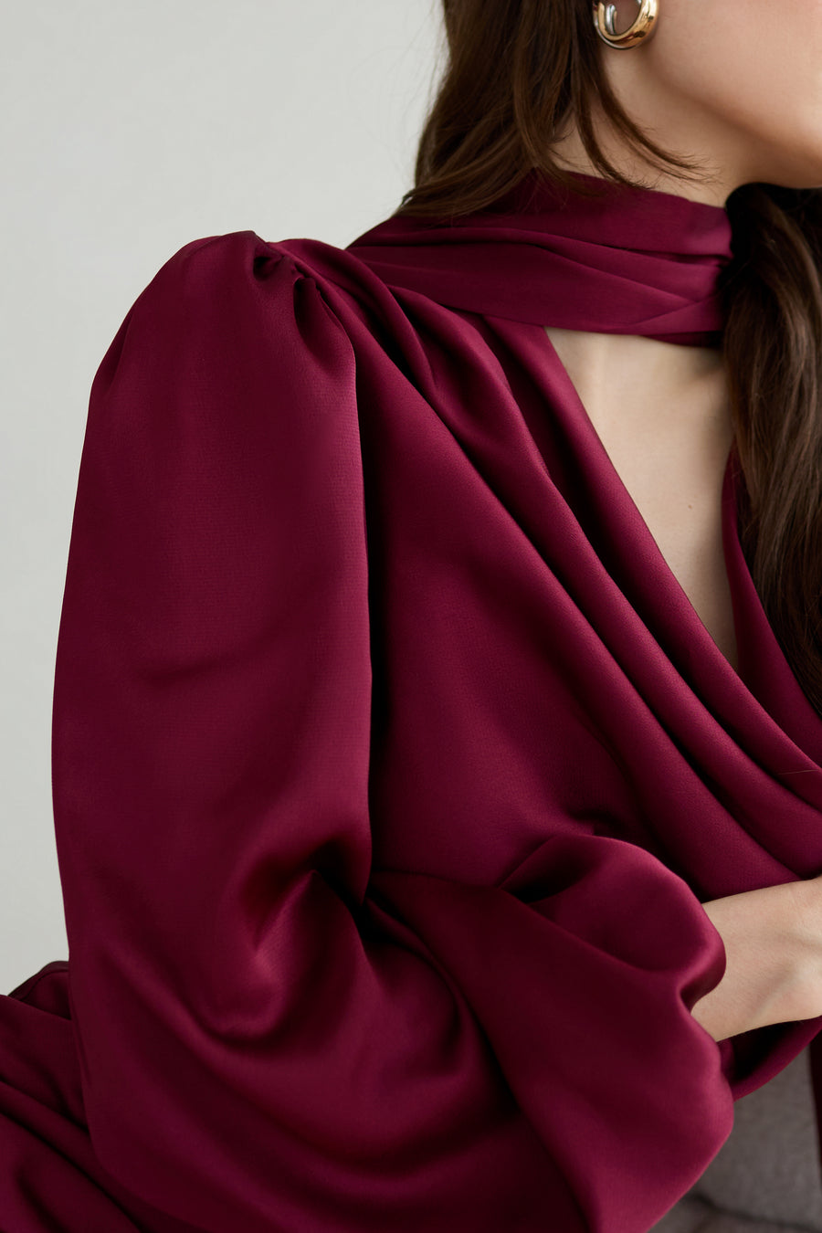 Alia Cowl Neck Midi