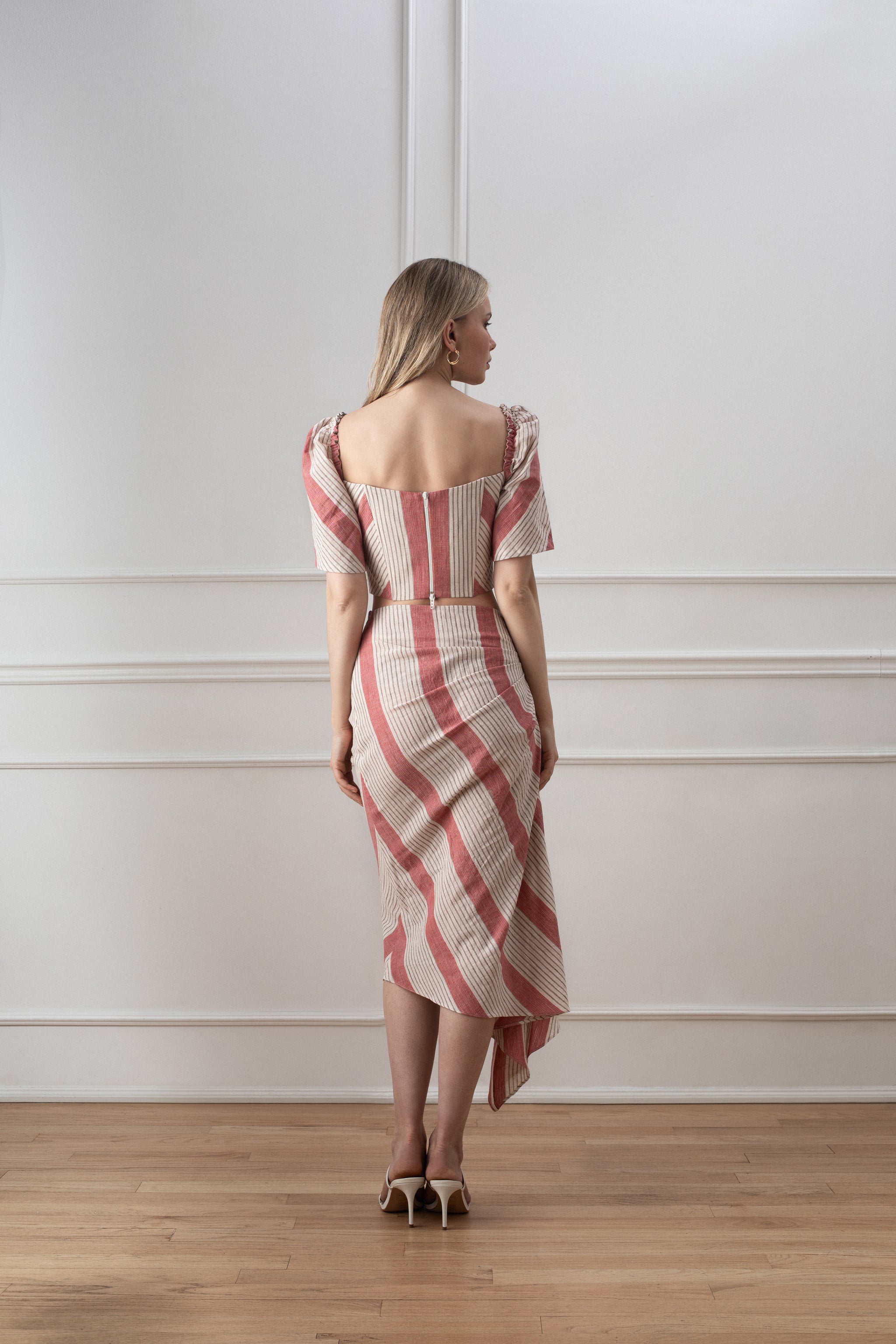 Peri Skirt - Cinnamon Striped